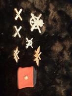 7 insignes de l'artillerie belge, Collections, Objets militaires | Général, Emblème ou Badge, Armée de terre, Enlèvement ou Envoi