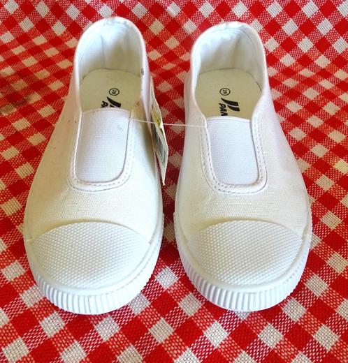Pantoufle de gym enfants mixte, Sport en Fitness, Turnen, Nieuw, Turnschoenen, Wit, Ophalen