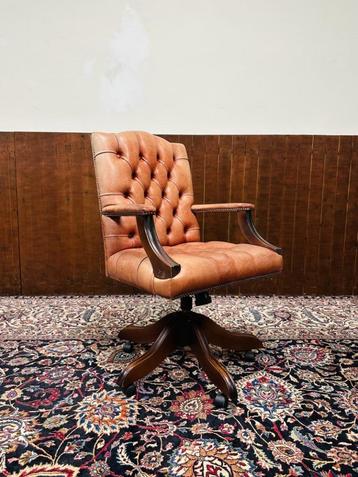 Klassiek Engels Chesterfield Bureaustoel, Enlèvement ou Envoi