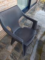 Tuinstoelen zwart 6x, Tuin en Terras, Tuinstoelen, Ophalen, Zo goed als nieuw, Plastic