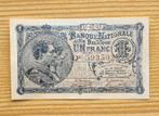 1 Franc.  1922   National Reeks, Los biljet, Ophalen of Verzenden