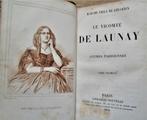 Le Vicomte de Launay, Lettres Parisiennes - 3 tomes - 1856, Madame Émile de Girardin, Gelezen, Maatschappij en Samenleving, Ophalen of Verzenden