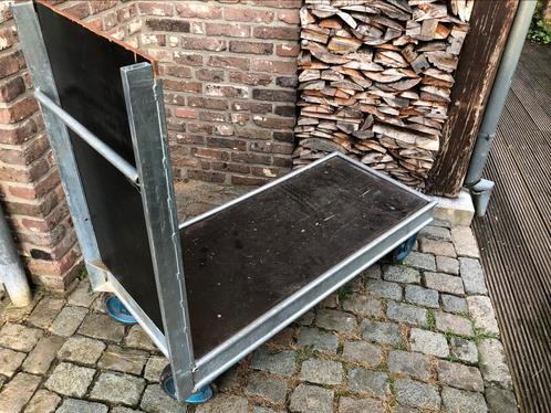 transportkar plateauwagen zwaarlastwagen platvormwagen 2 ton, Doe-het-zelf en Bouw, Transportwagens, Gebruikt, Transportkar, 100 liter of meer