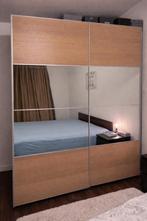 Armoire IKEA PAX à portes coulissantes en placage de chêne, Avec tablette(s), 200 cm ou plus, Comme neuf, Enlèvement