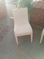 4  rieten rotan stoelen niet geschilderd. Zie beschrijving, Tuin en Terras, Ophalen, Gebruikt, Rotan