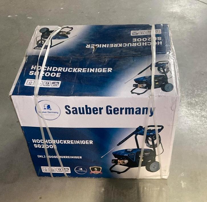 Nieuwe elektrishe hogedrukreiniger Sauber SG200E 200 bar, Doe-het-zelf en Bouw, Reinigingsmachines, Nieuw, Ophalen