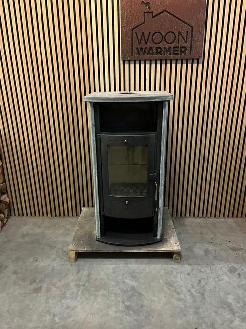 25069 Speksteenkachel Geja 8kw🔥, Huis en Inrichting, Kachels, Gebruikt, Vrijstaand, Houtkachel, Hout, Ophalen