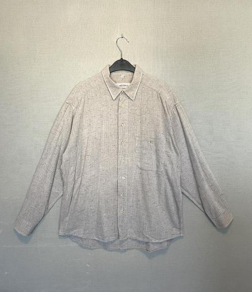 Grijs rustiek hemd van Cavori (43/XL), Kleding | Heren, Overhemden, Zo goed als nieuw, Halswijdte 41/42 (L), Grijs, Ophalen of Verzenden