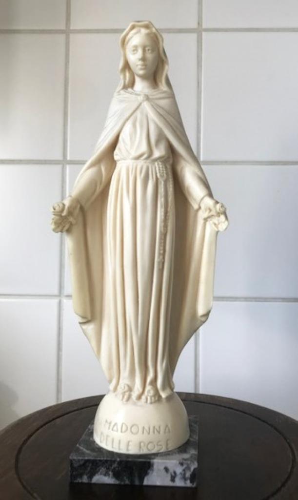 Madonna Marmer Santini Delle Rose Handwerk H 26😍💑🙏🤗, Antiek en Kunst, Antiek | Religieuze voorwerpen, Ophalen of Verzenden