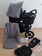 Bugaboo Fox Zwart/grey melange Uitstekende staat!, Kinderen en Baby's, Kinderwagens en Combinaties, Ophalen, Zo goed als nieuw