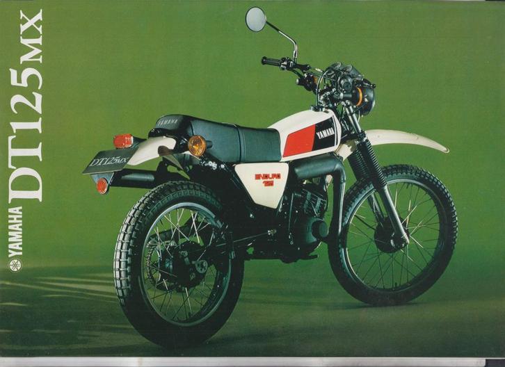Moto Yamaha DT 125 MX brochure publicitaire, Livres, Motos, Utilisé, Envoi