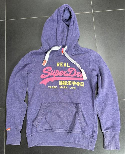 Superdry Hoodie – Paars | Maat M | Topstaat, Kleding | Dames, Truien en Vesten, Zo goed als nieuw, Maat 38/40 (M), Wit, Ophalen of Verzenden