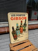 GIBSON Port oud reclamebord 1936, Ophalen of Verzenden, Gebruikt, Reclamebord