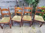 4 x stoelen ( velours ), Antiek en Kunst, Ophalen