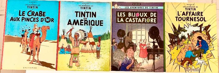 Très beau Lot de 4 BD Tintin. Parfait état. Année: 1993, Livres, BD, Utilisé, Plusieurs BD, Enlèvement ou Envoi