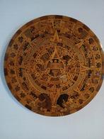 Maya kalender in houtsnijwerk, Ophalen of Verzenden