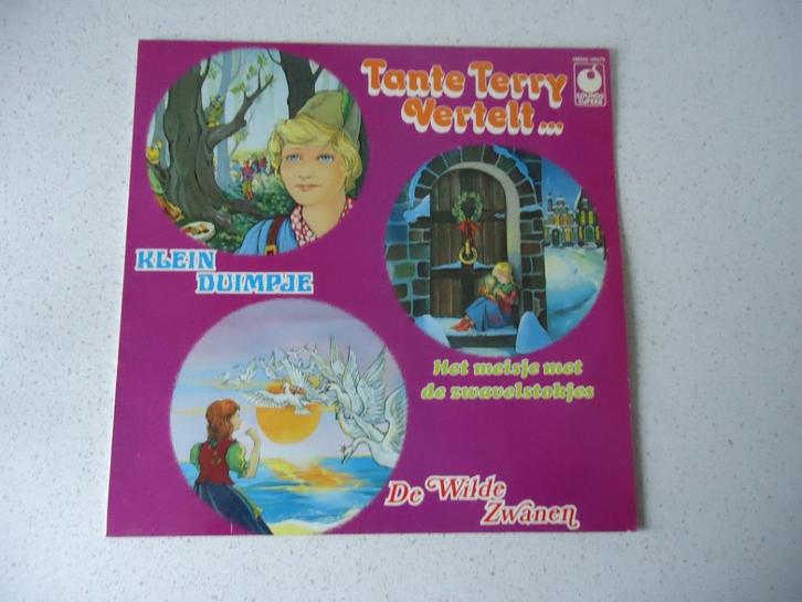 Vintage Sprookjes LP "Tante Terry " anno 1977., Cd's en Dvd's, Vinyl | Kinderen en Jeugd, Zo goed als nieuw, Verhaal of Sprookje