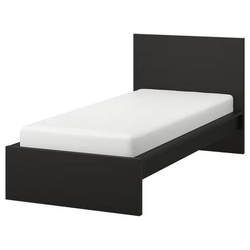 Eénpersoonsbed IKEA 90*200 cm, Huis en Inrichting, Slaapkamer | Bedden, Gebruikt, Eenpersoons, 90 cm, 200 cm, Hout, Zwart, Ophalen