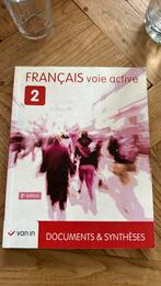 Français voie active 2 - Manuel (NE 2015), Livres, Livres scolaires, Van in, Français, Comme neuf, Enlèvement