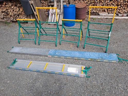 MACC schragen en platformset, Doe-het-zelf en Bouw, Steigers, Zo goed als nieuw, Gevelsteiger, Minder dan 2 meter, Ophalen