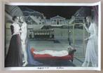 PAUL DELVAUX / LE RENDEZ-VOUS / KLEUROFFSET / 69x100cm / SIG, Ophalen of Verzenden