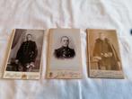 3 oude foto's militairen WO1, Verzamelen, Ophalen of Verzenden, Landmacht, Foto of Poster