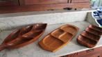 Teak en olijfhouten schalen, Ophalen, Schaal, Nieuw, Overige vormen