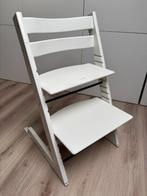 tripp trapp stoel stokke wit, Kinderen en Baby's, Kinderstoelen, Ophalen, Gebruikt, Meegroeistoel