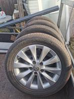 Opel 4 goede banden met velgen, Auto-onderdelen, Banden en Velgen, Ophalen of Verzenden, Gebruikt, Band(en)