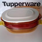 Tupperware microplus ovale / micro-ondes 200 ovale 1,5 L, Comme neuf, Rouge, Enlèvement ou Envoi