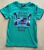 Mooie donkergroene t-shirt Rox, maat 122, Gebruikt, Ophalen of Verzenden, Shirt of Longsleeve, Jongen