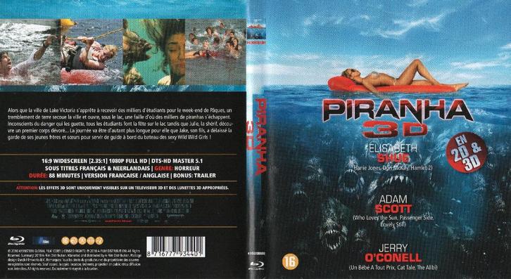piranha (blu-ray 3D & blu-ray) neuf / nieuw, CD & DVD, Blu-ray, Comme neuf, Horreur, 3D, Enlèvement ou Envoi
