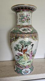 Chinese-Chinees vaas-Chinees porselein-China-Canton-Gemerkt-, Antiek en Kunst, Antiek | Porselein, Verzenden
