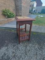 Vintage houten plantenstandaard / bijzettafel, Huis en Inrichting, Ophalen, Gebruikt