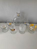 6 glazen en een RICARD-karaf, Verzamelen, Glas en Drinkglazen, Ophalen of Verzenden, Zo goed als nieuw