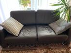 2x lederen tweezit zetel, Ophalen, Gebruikt, Tweepersoons, Leer