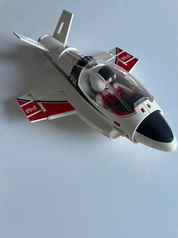Avion à réaction Playmobil avec pilote, Enlèvement ou Envoi, Utilisé