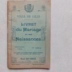 Livre ancien : Livret du mariage et des naissances -, Enlèvement ou Envoi