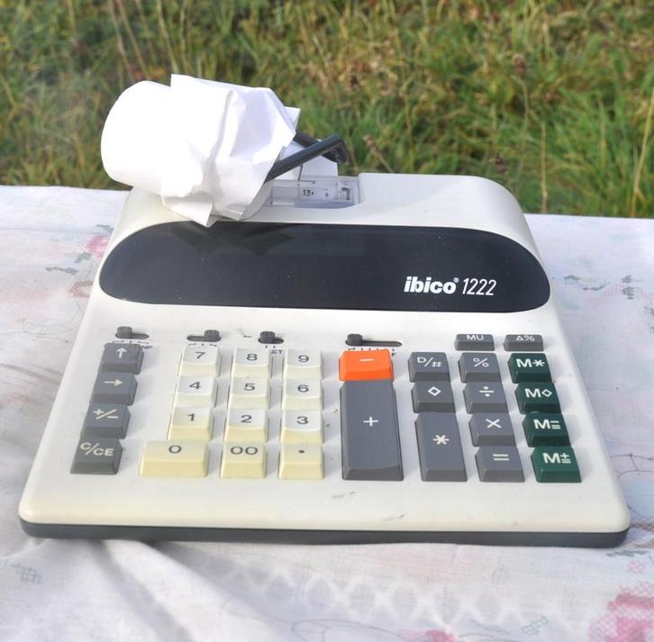 calculatrice électrique ibico 2000 fonction rouleau hs, Diversen, Rekenmachines, Gebruikt, Ophalen of Verzenden