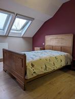 vintage eiken houten slaapkamer, Enlèvement, Utilisé, Queen size