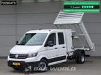 Volkswagen Crafter 177pk Dubbel Cabine Kipper Kist 3500kg tr, Auto's, Bestelwagens en Lichte vracht, 2895 kg, Stof, Gebruikt, Euro 6