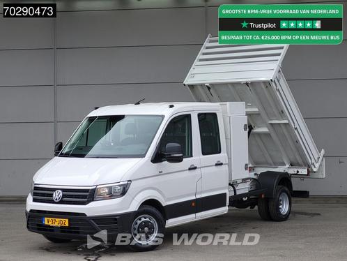 Volkswagen Crafter 177pk Dubbel Cabine Kipper Kist 3500kg tr, Auto's, Bestelwagens en Lichte vracht, Bedrijf, Te koop, Achteruitrijcamera