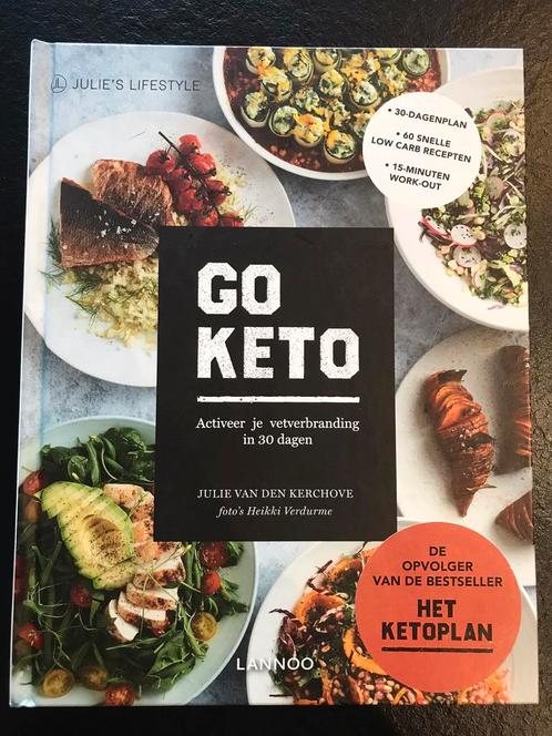 Julie Van den Kerchove - Go Keto, Boeken, Kookboeken, Zo goed als nieuw, Frankrijk, Ophalen of Verzenden