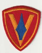 ww2 us 5th marine division patch, Ophalen of Verzenden, Marine