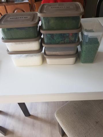 Verschillende soorten flocking materiaal, bruto: 4669 gram!! beschikbaar voor biedingen
