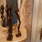 2 houten beeldjes, Antiek en Kunst, Ophalen