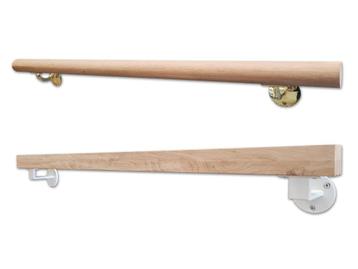 Trapleuning Massief eiken hout - Rond en vierkant - GOEDKOOP beschikbaar voor biedingen