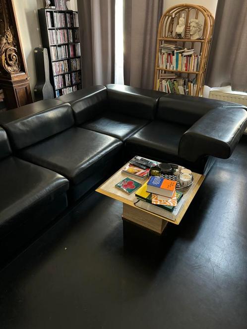 Canapé en cuir modulable, Huis en Inrichting, Zetels | Zetels, Gebruikt, Overige maten, Leer, Ophalen