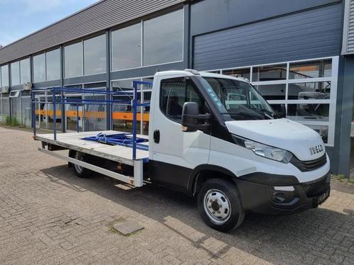 Iveco Daily 50C18 Plateau/ Airco/ PTO/ E6 (bj 2017), Auto's, Bestelwagens en Lichte vracht, Bedrijf, Te koop, ABS, Airbags, Airconditioning