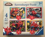 Lot 4 puzzles Spiderman Ravensburger, 10 tot 50 stukjes, Zo goed als nieuw, 2 tot 4 jaar, Ophalen